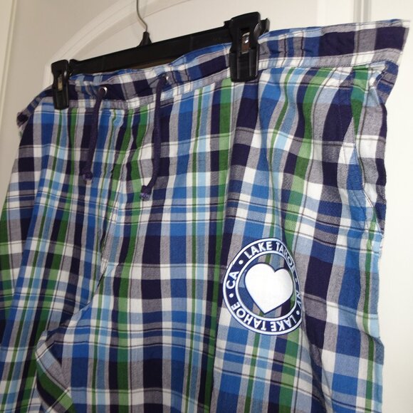 Lake Tahoe Plaid Roll Up Pajama Pants NWT - Picture 3 of 9